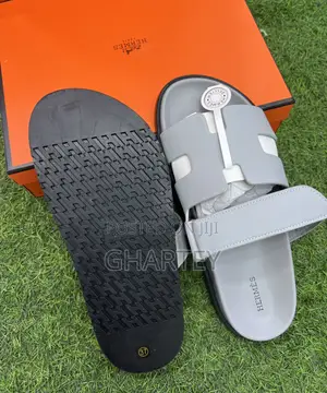 Ladies Fashion Hermes Slipper || Gray