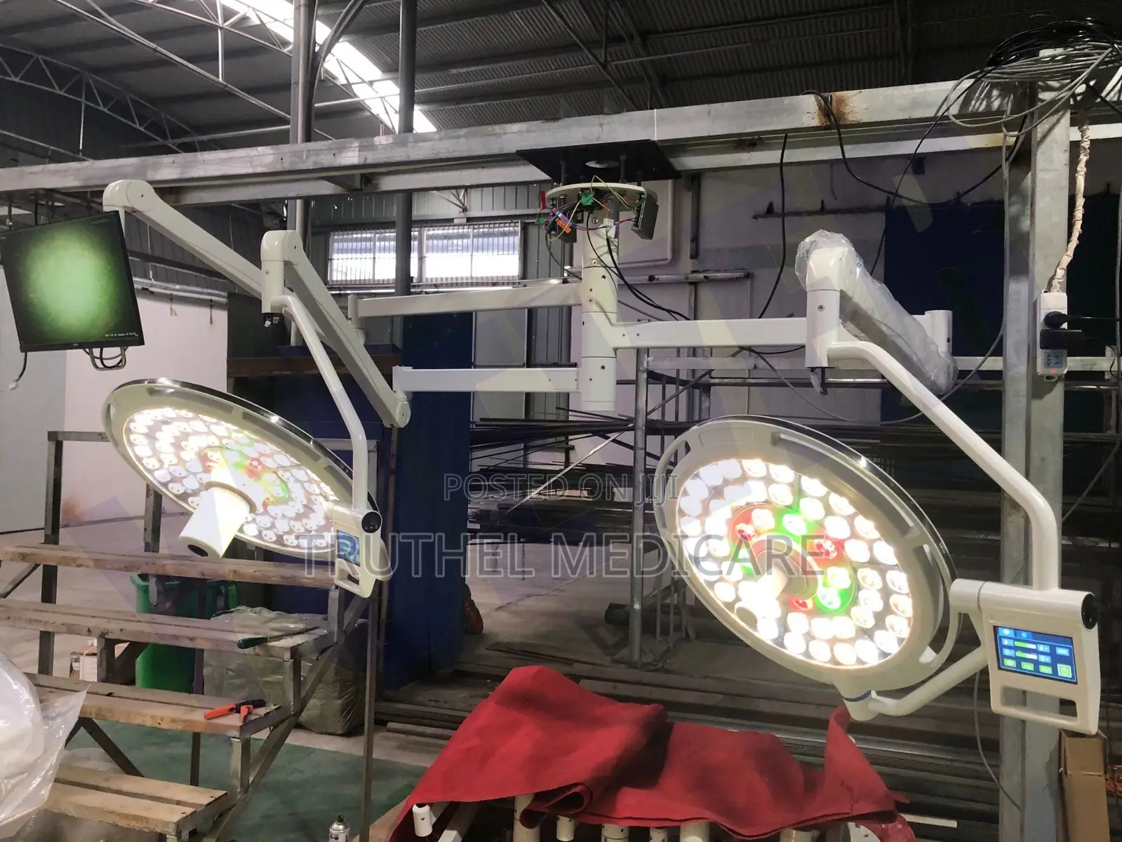 Led Theatre Operating Lights - Ceiling Mount Double Dome