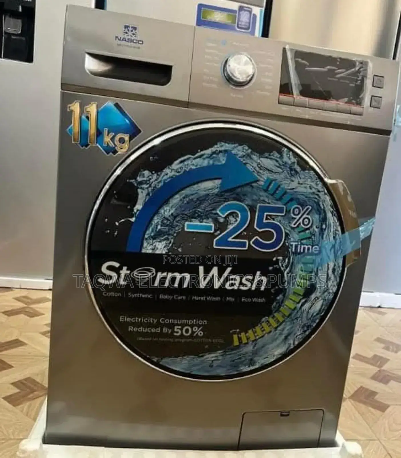 Front Load Nasco 11.0kg Full Automatic Washing Machine