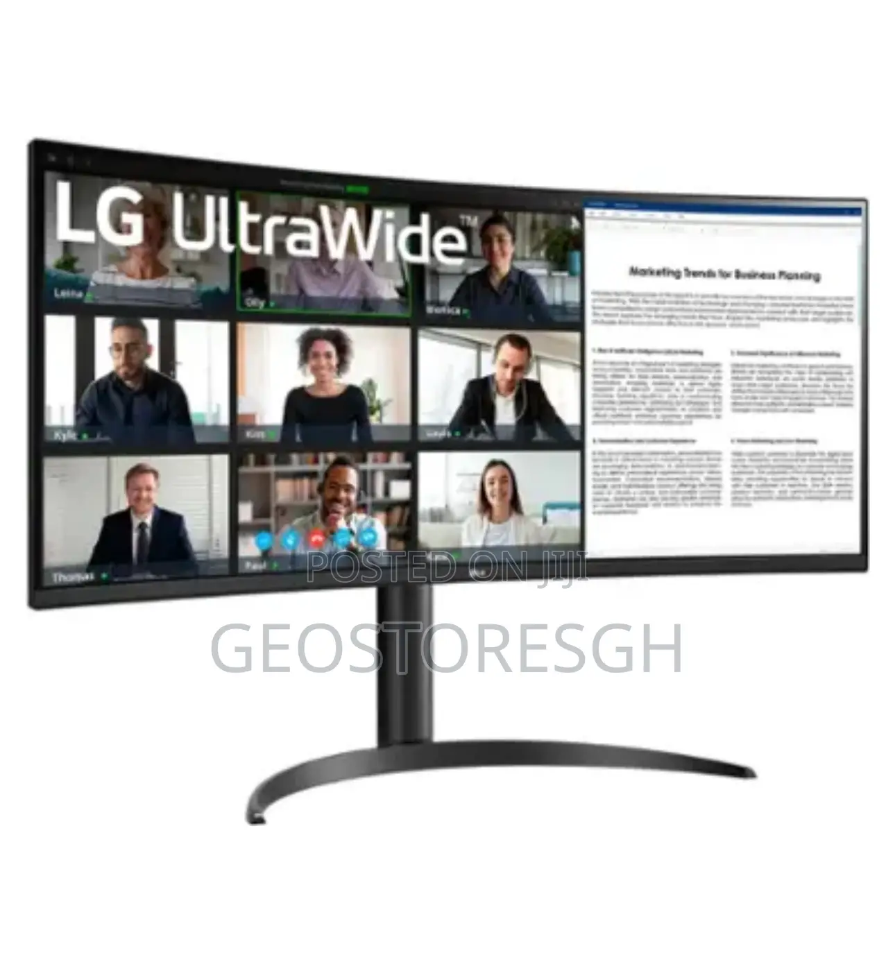 Lg - 34" Va Curved Ultrawide WQHD 100hz Monitor With HDR 10