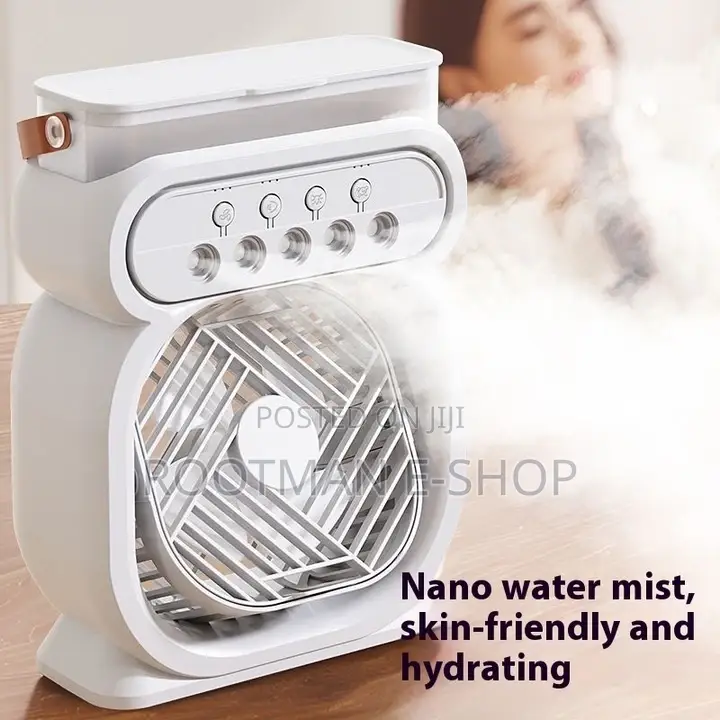 Portable Spray Air Conditioner Electric Table Misting Fan