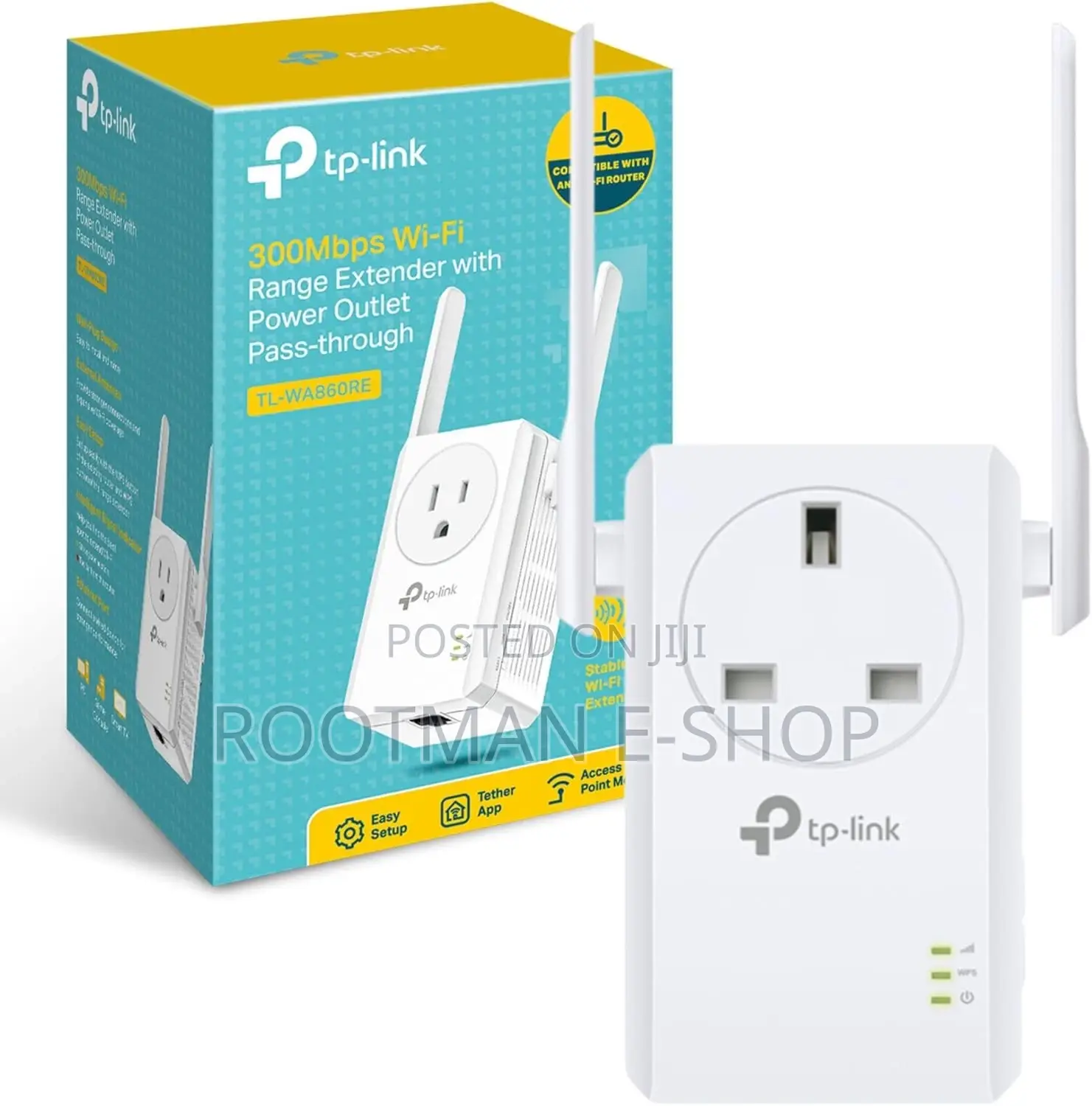 Tp-link Tl-wa860re Wifi Ext Booster With Passthrough Socket