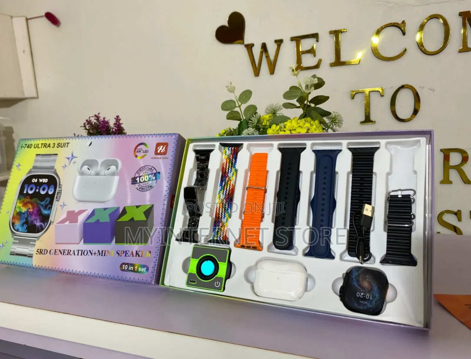 Hi Watch Ultra 3 Suit With Free Bluetooth Speaker And Airpod