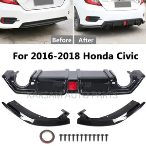 Honda Civic Diffuser 2016-2020 With Light in It and Back