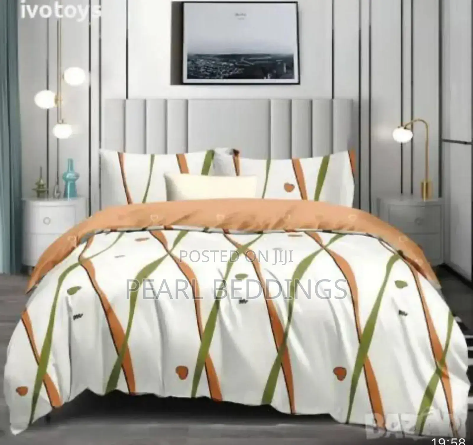 6pcs Bedding Set Available in Different Colors and Designs