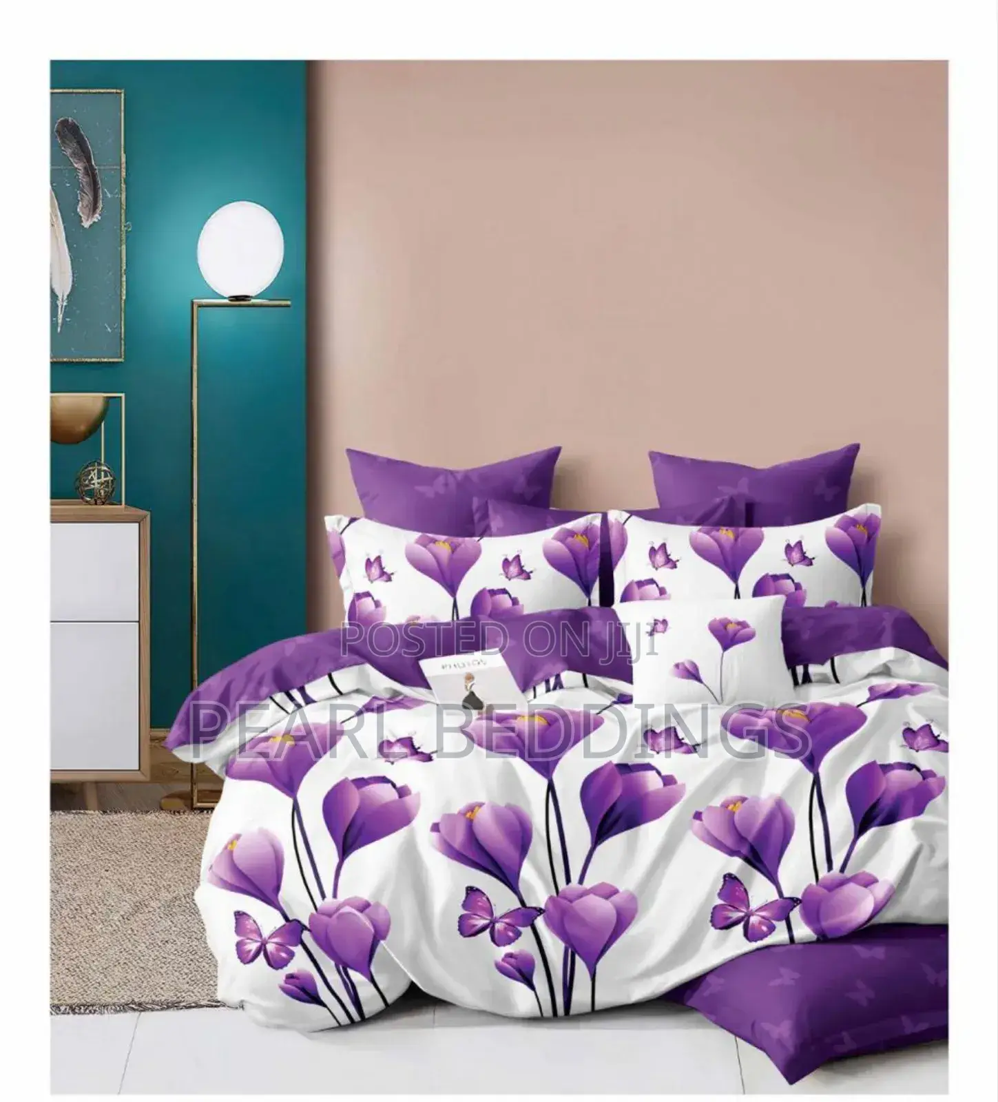 6pcs Bedding Set Available in Different Colors and Designs
