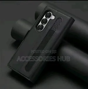 Z Fold 4 5 And Fold 6 Leather Case With A Pen Slot