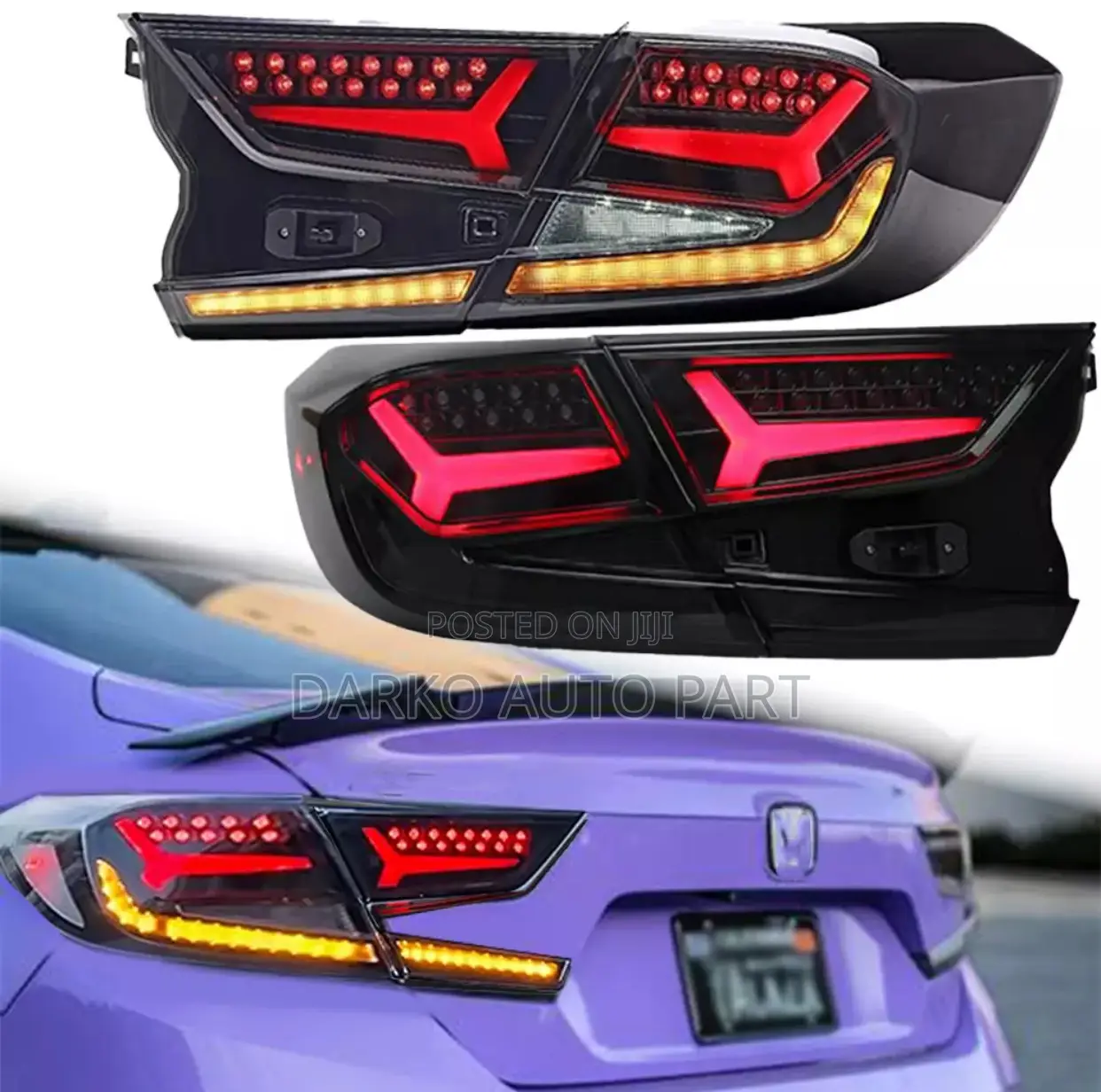 For Honda Accord 10th Gen 2018-2022 Led Tail Lights