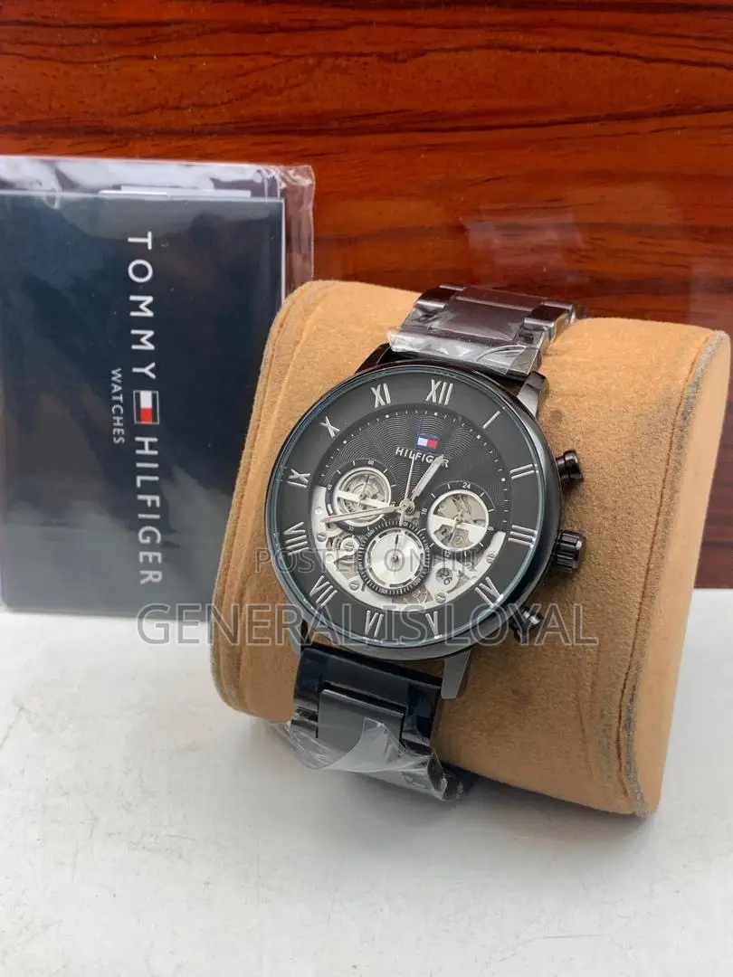 Tommy Hilfiger Black Chain Strap