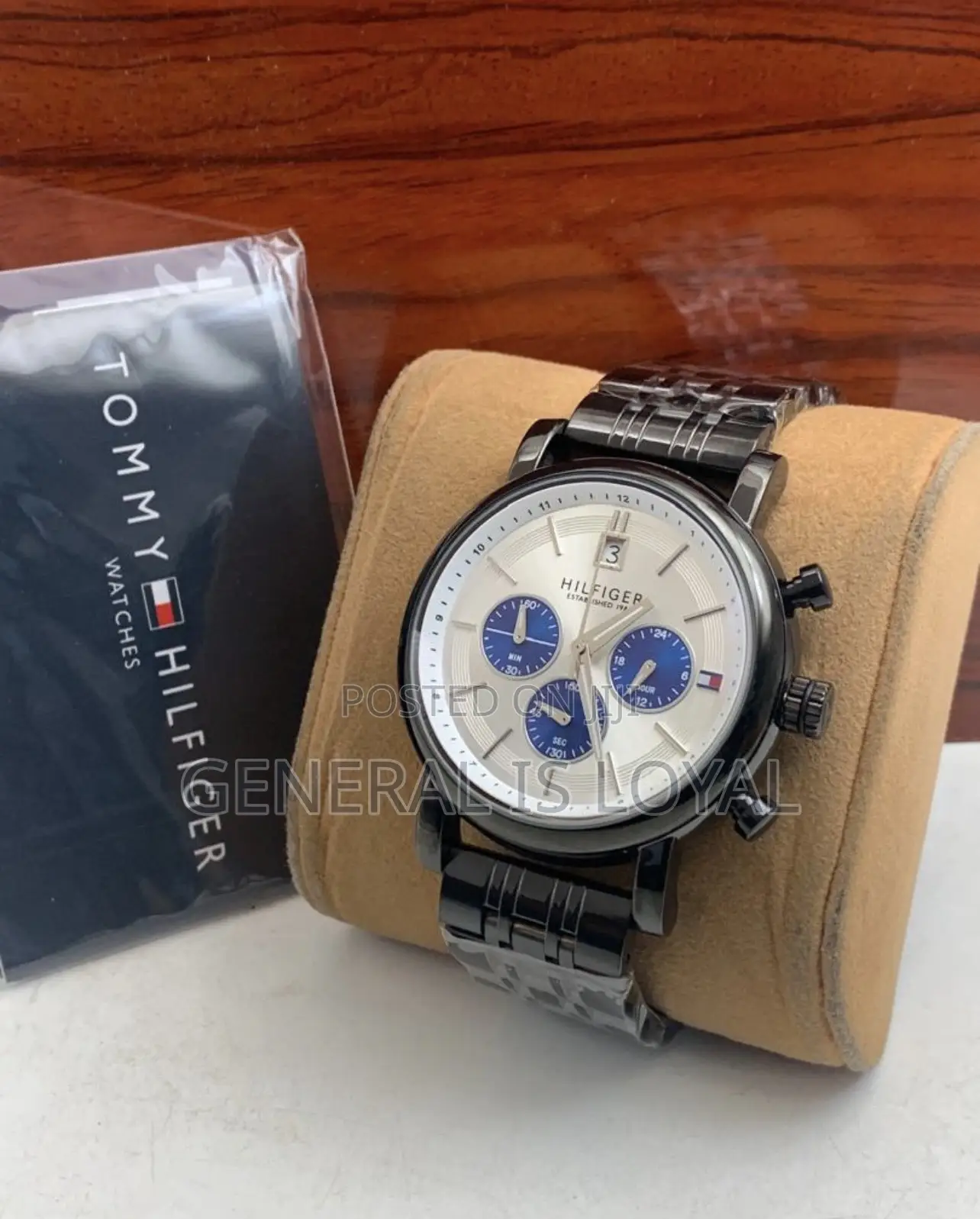 Tommy Hilfiger Black Chain Strap