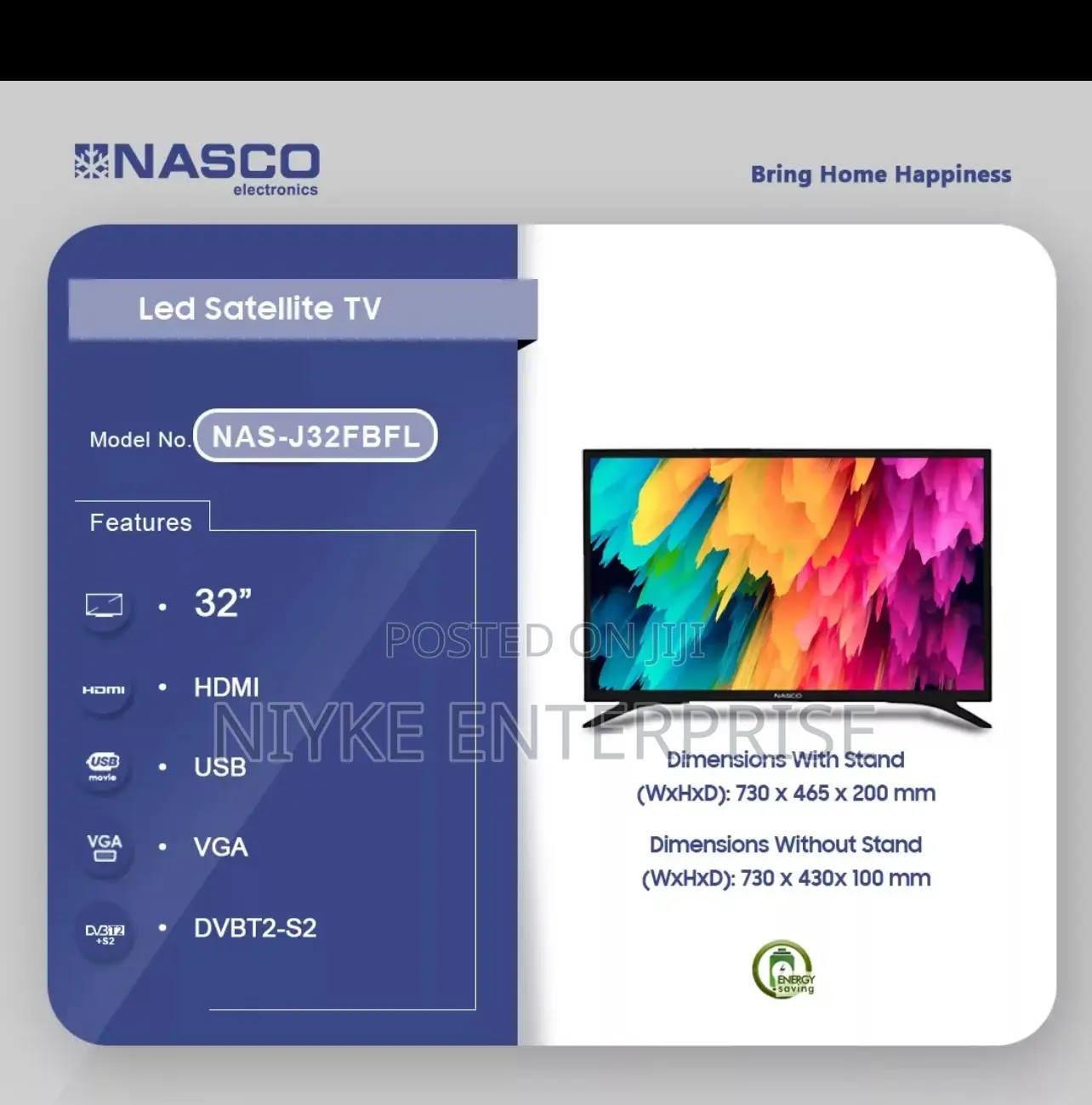 Nasco 32-inch Led Digital Satellite Tv (Model Nas-j32fbfl)