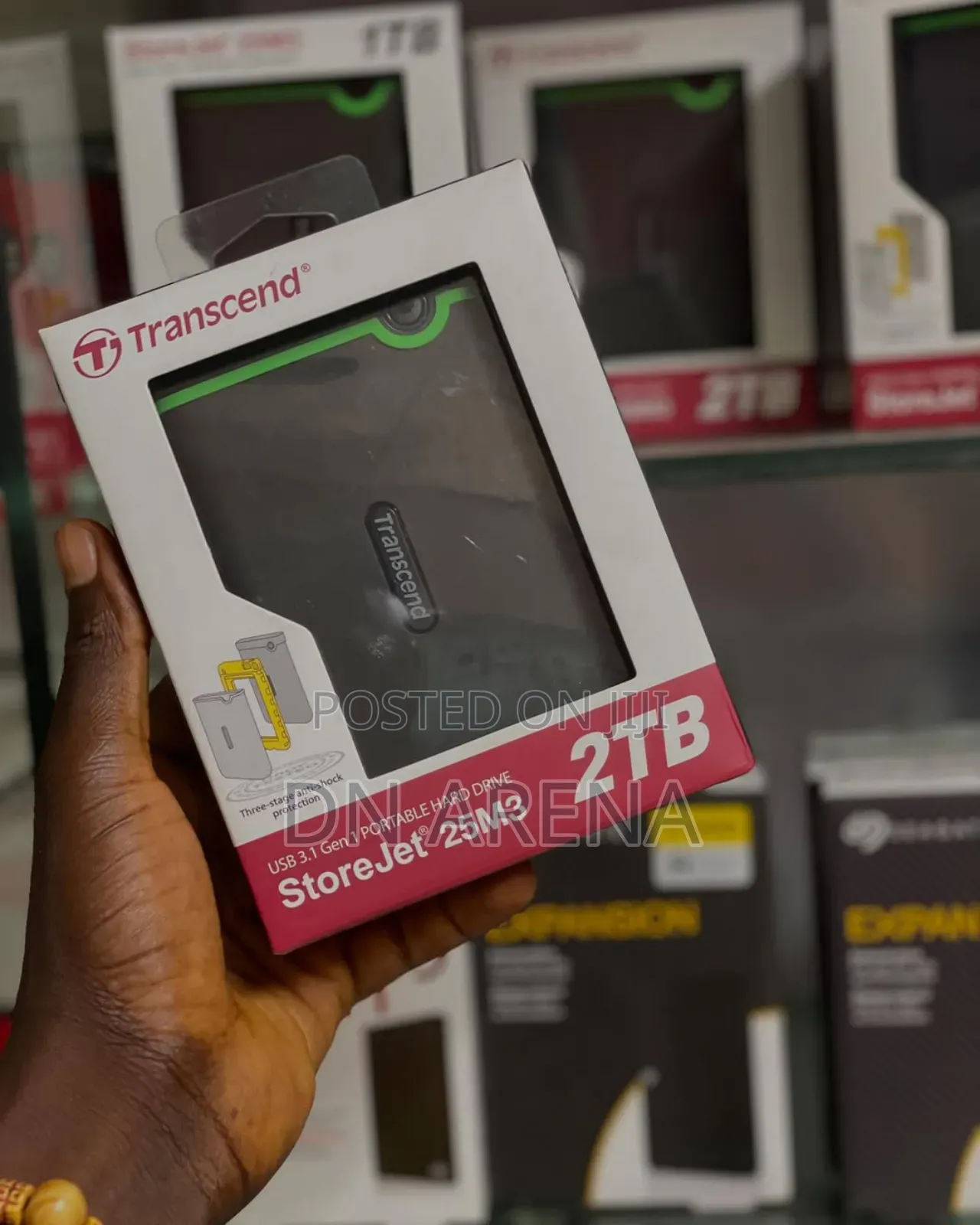 Transcend 2tb Hard Drive
Three-Stage Anti-Shock Protection