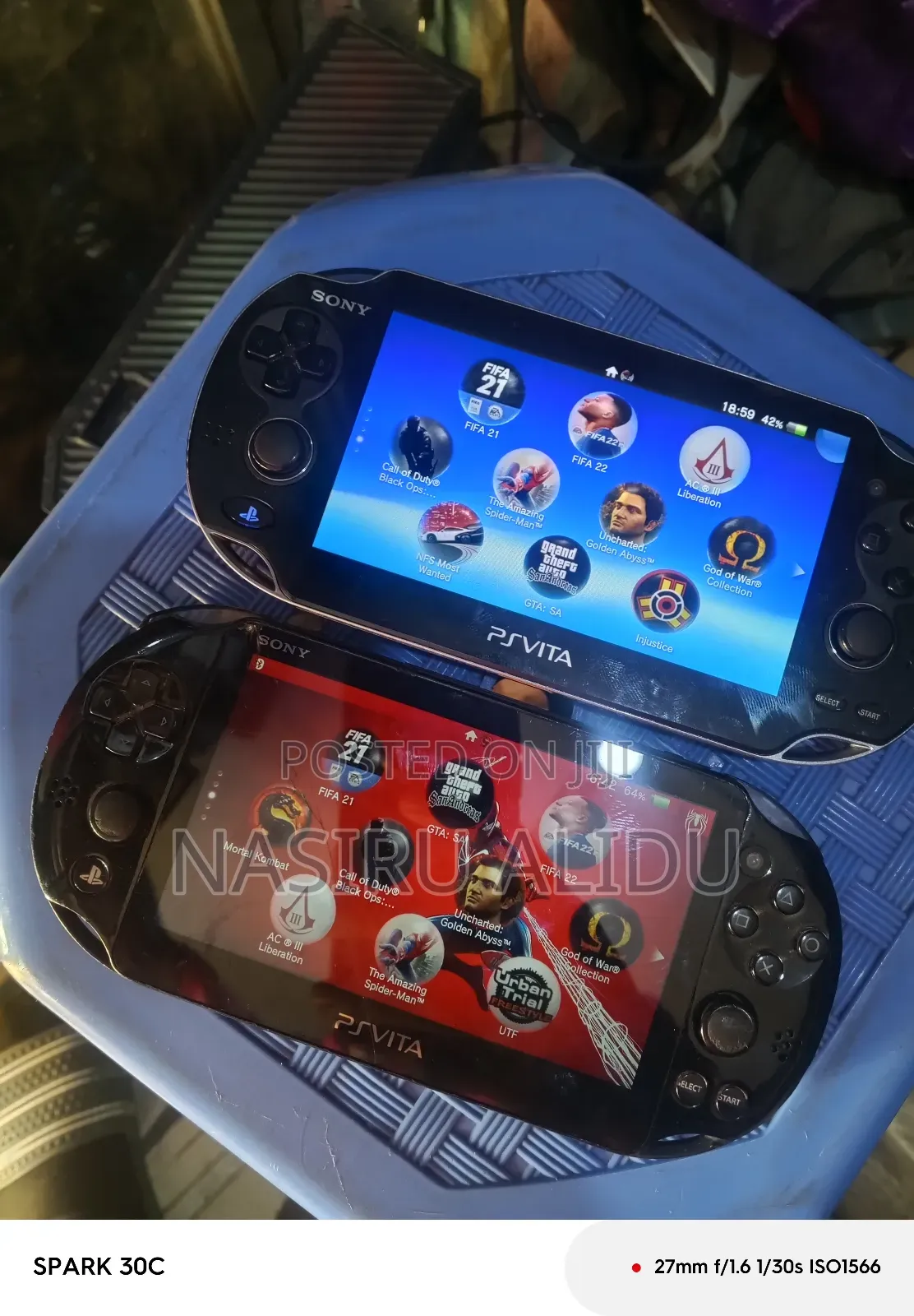 Playstation Vita With Games ,From Home Use