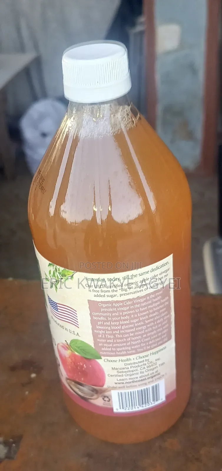 North Organic Raw Unfiltered Apple Cider Vinegar, 32 Fz
