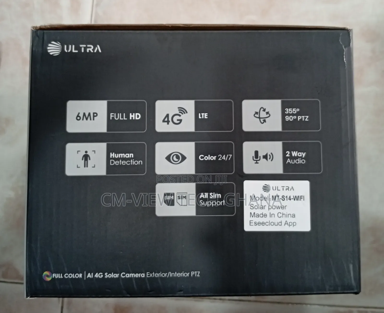 Double Lens Ultra Solar Wifi PTZ Camera (Full Colour)