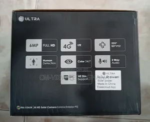 Double Lens Ultra Solar Wifi PTZ Camera (Full Colour)
