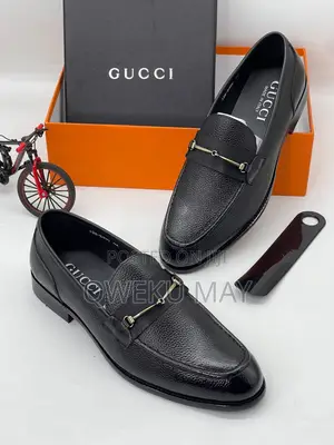 Photo - Gucci Authentic Leather Loafers Shoe
