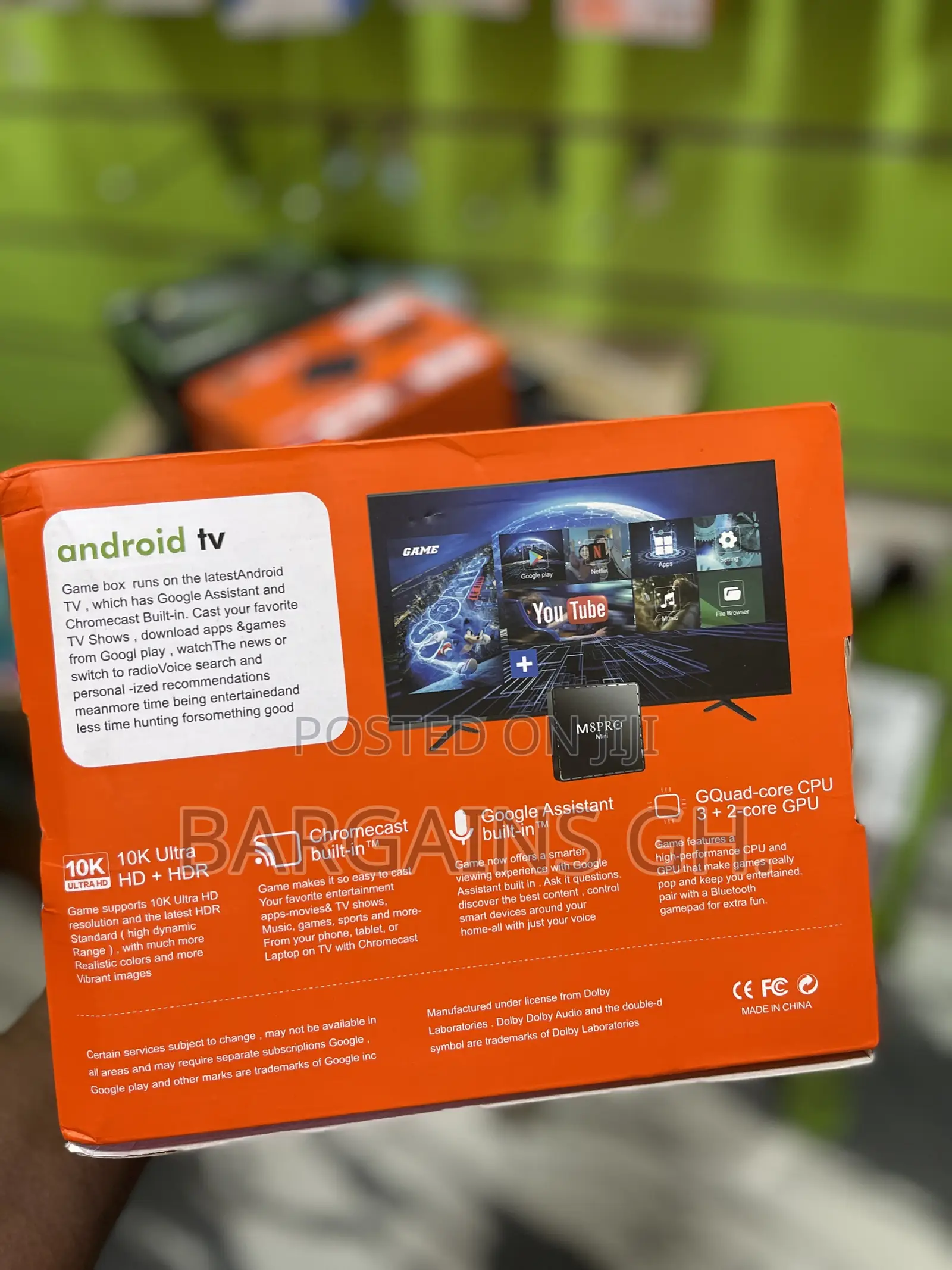 M8 Pro Mini Android Smart Tv Box and Retro Game Console