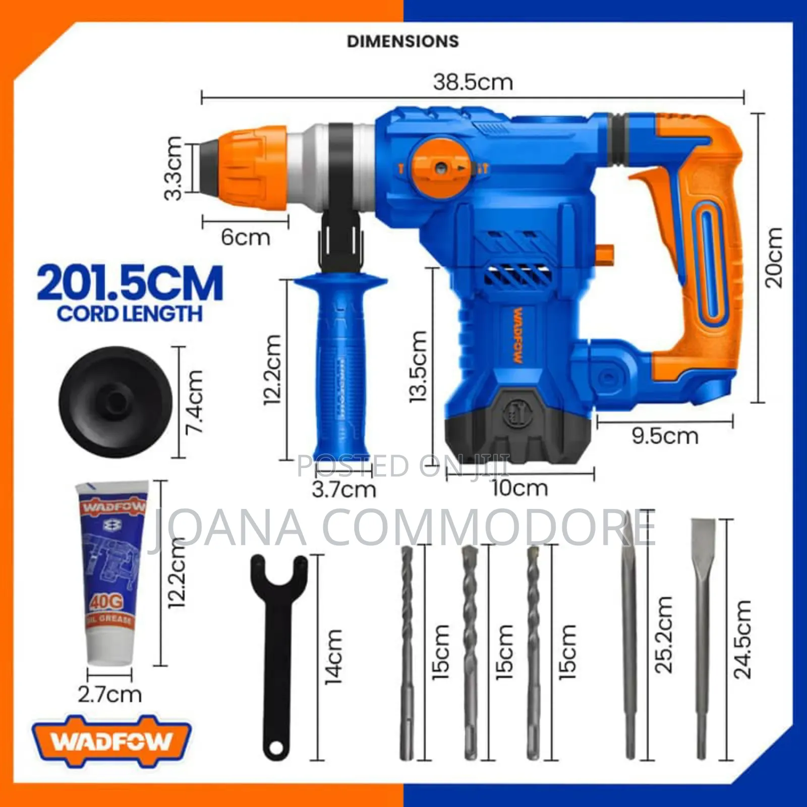 Wadfow Rotary Hammer 1500watts