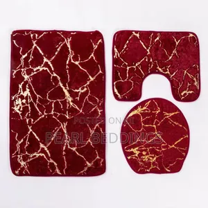 3pcs Non Slip Bathroom Mat Set Available in Stunning Designs