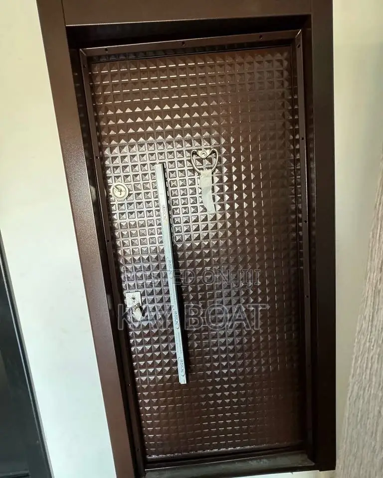 A Vintage Brown Full Metal Door