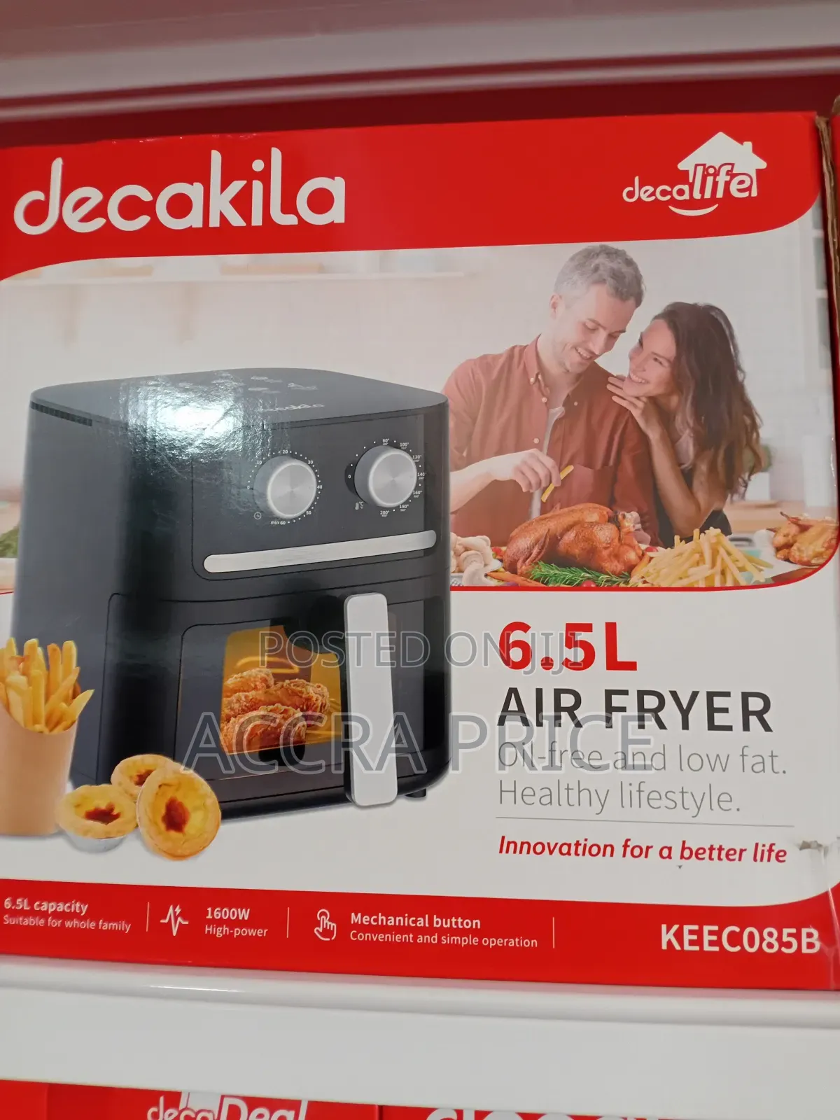 Decakila 6.5l Air Fryer Is Suitable for the Whole Family