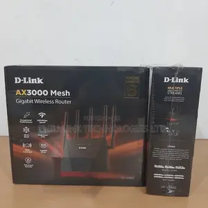 D-Link Ax3000 Mesh Gigabit Wi-Fi 6 Router Dir-X3000z Black