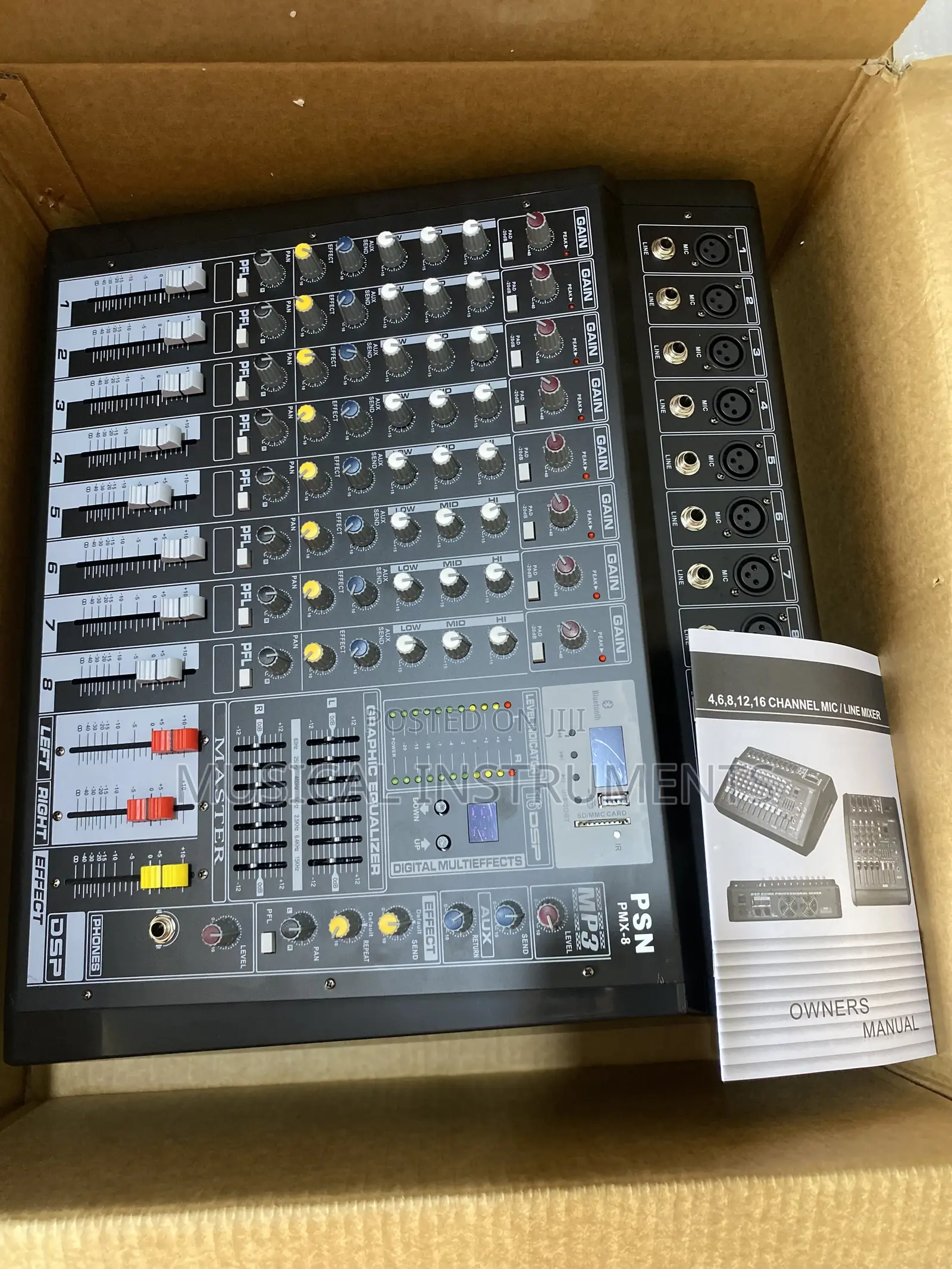8 Channel Powered Mixer