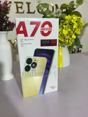 New Itel A70 128 GB Black