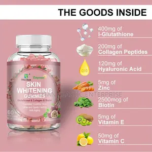 Daynee Skin Whitening and Anti-Aging Gummies- 60 Gummies