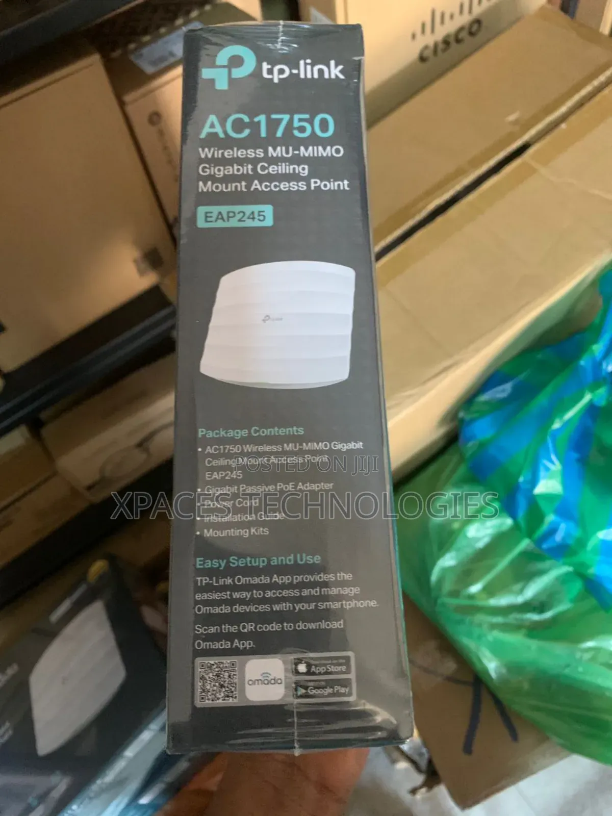 Tplink Ac1750 Wireless Mu-Mimo Gigabit Ceiling Ap(Eap245)