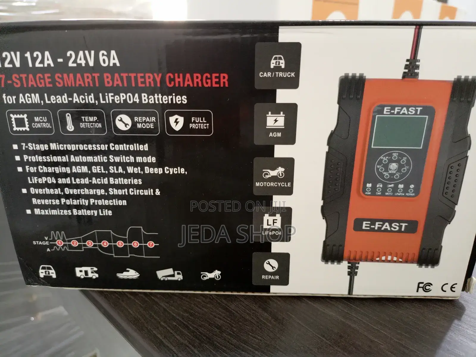 Digital Battery Charger for All Batteries