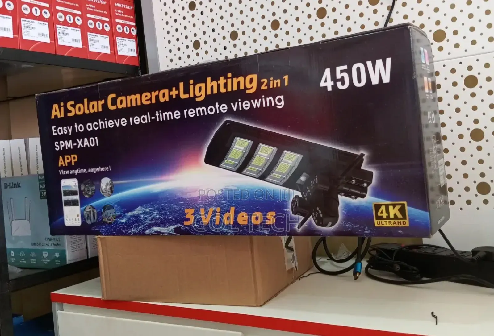 Solar Street Light Camera 3lens Ai 459w SPM-Xa01