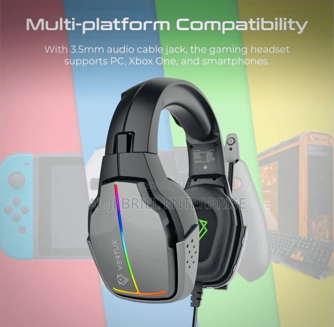 Vertux Havana Hd Gaming Headset With Mic