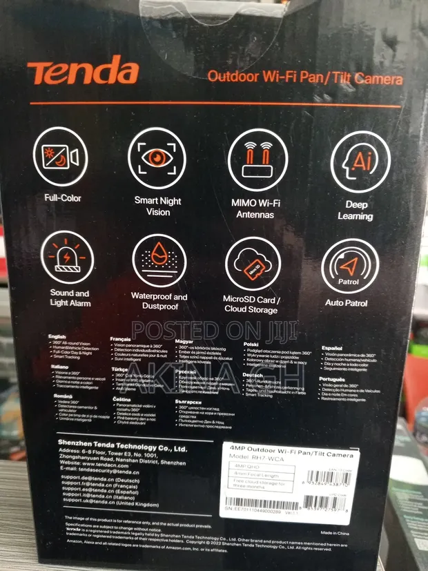 Tenda Rh7-Wca PTZ Outdoor Wifi Full Color 4mp Camera 2