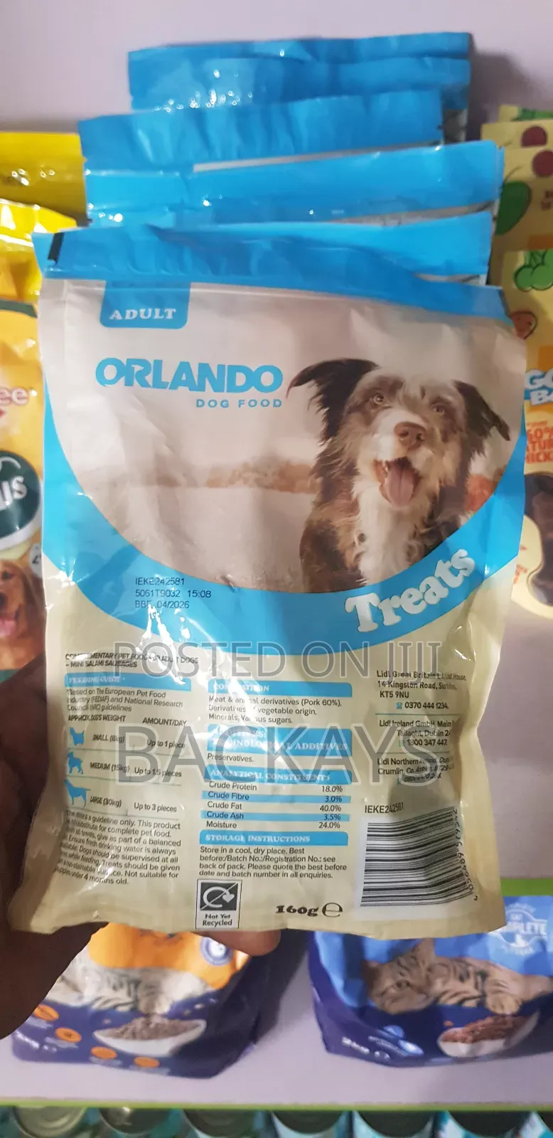 Orlando Premium Salami Sausages Dog Snacks for All Dog Types