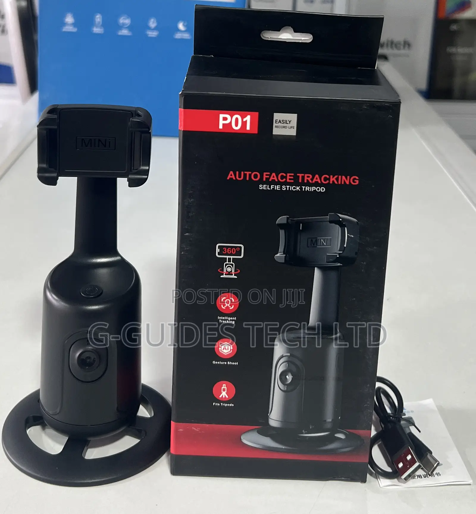 P01 Auto Face Tracking Selfie Stick Tripod, P01 Gimbal