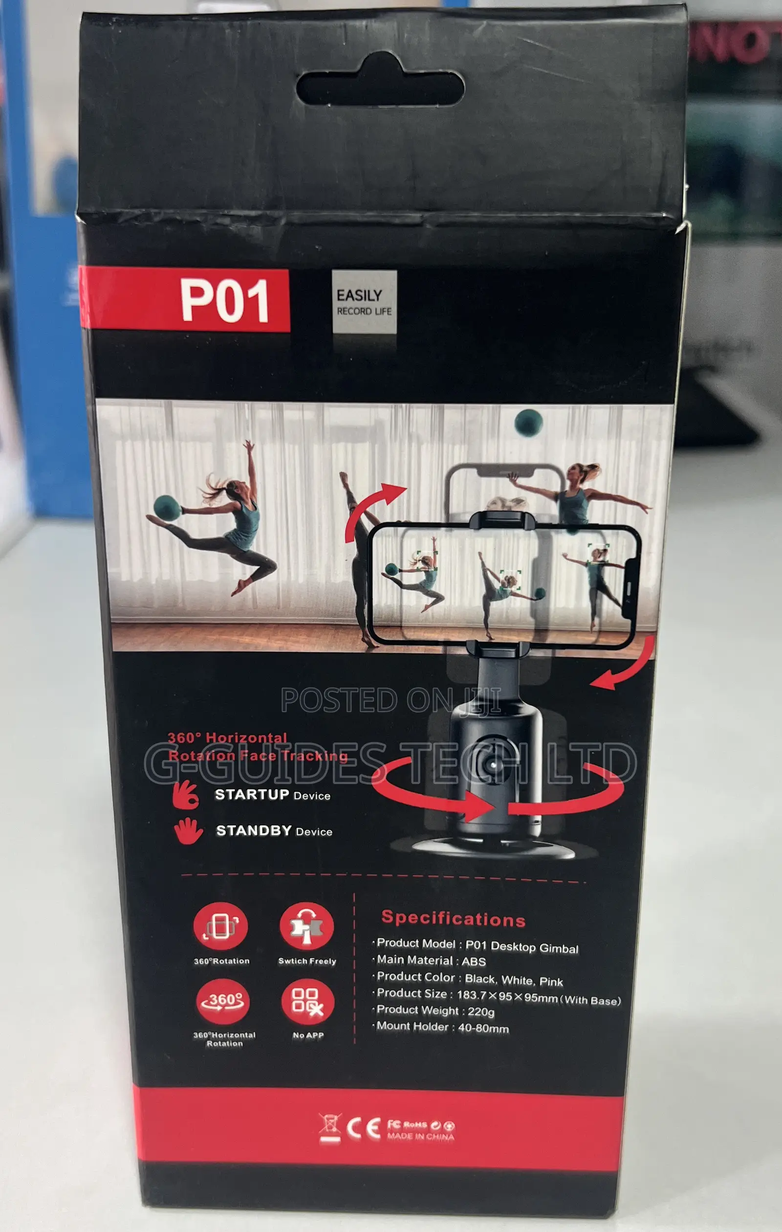 P01 Auto Face Tracking Selfie Stick Tripod, P01 Gimbal