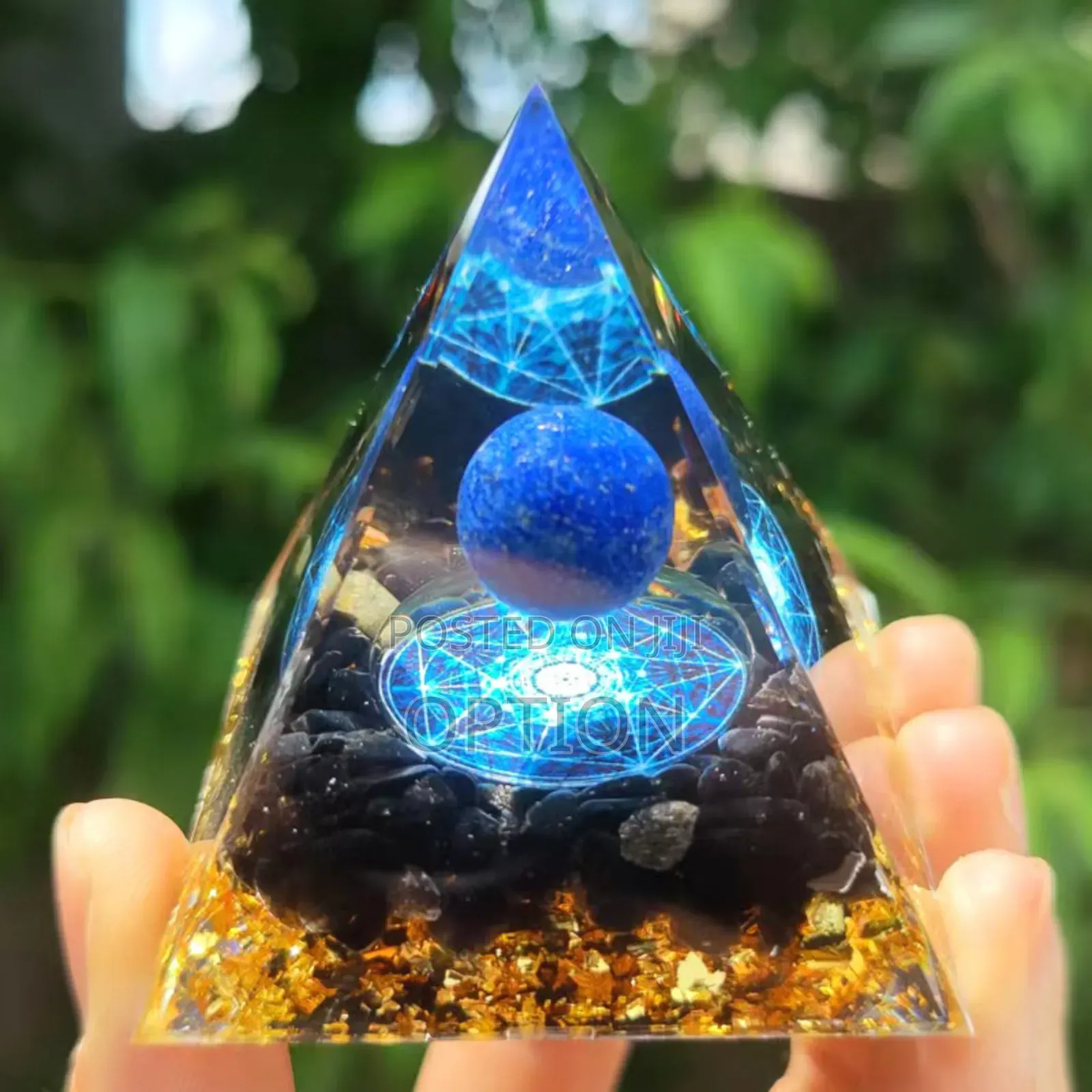 Crystal Zodiac Pyramid For Luck