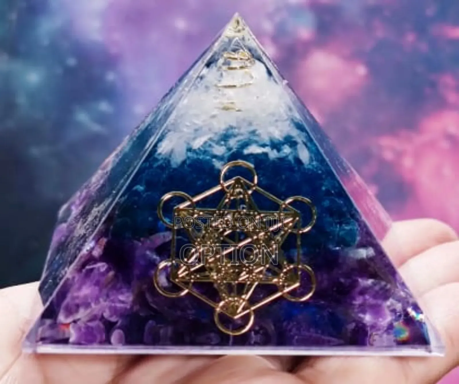 Crystal Zodiac Pyramid For Luck