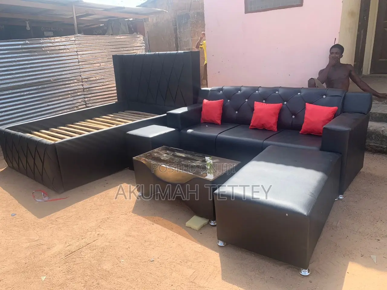 3in One Set With Bed Frame
