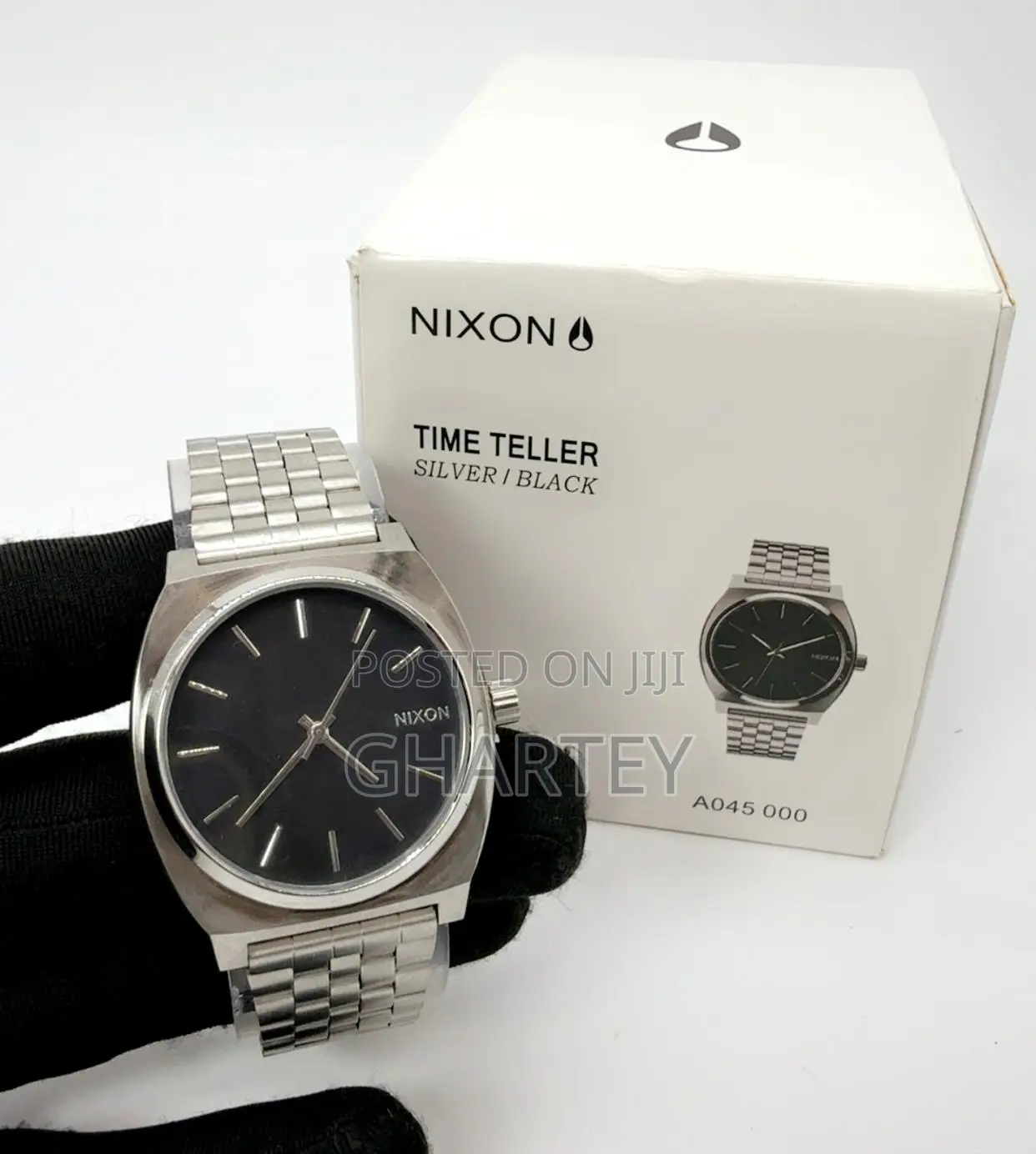 Nixon Time Teller Analog Watch || Silver