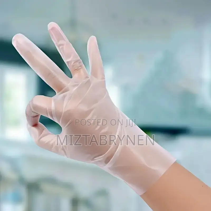100 Tpe Disposable Hand Gloves - In Box