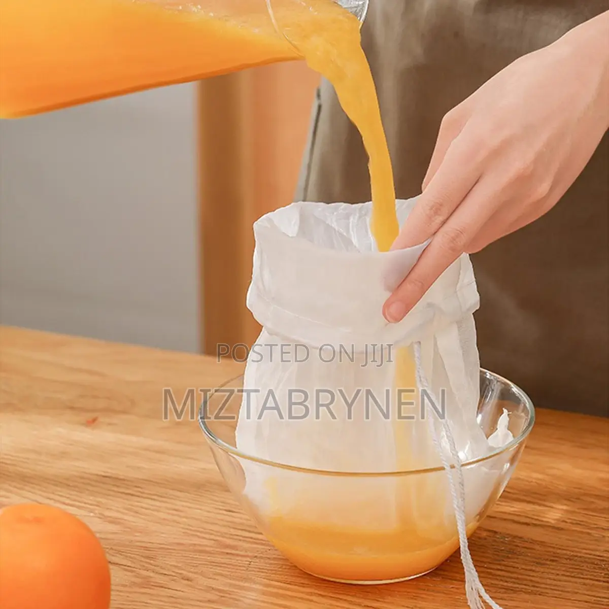 Reusable Cotton Juice Strainer Bag