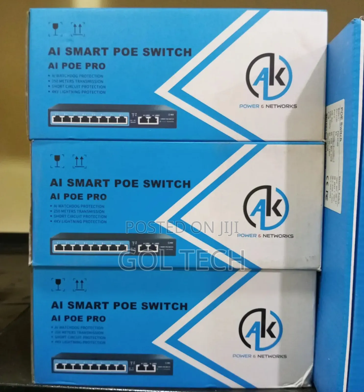 8port Ai Smart Poe Switch for Networking and CCTV Ak Power