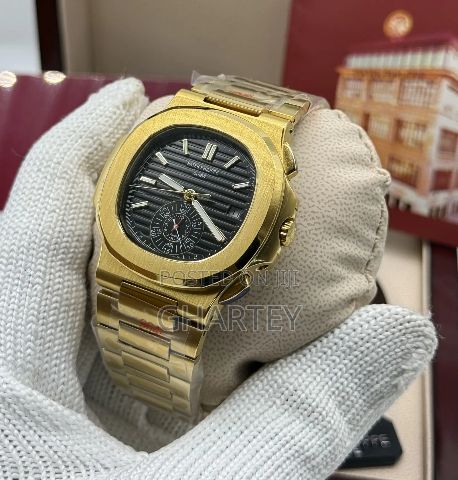 Premium Quality Patek Philippe Men’S Watch || Gold Color