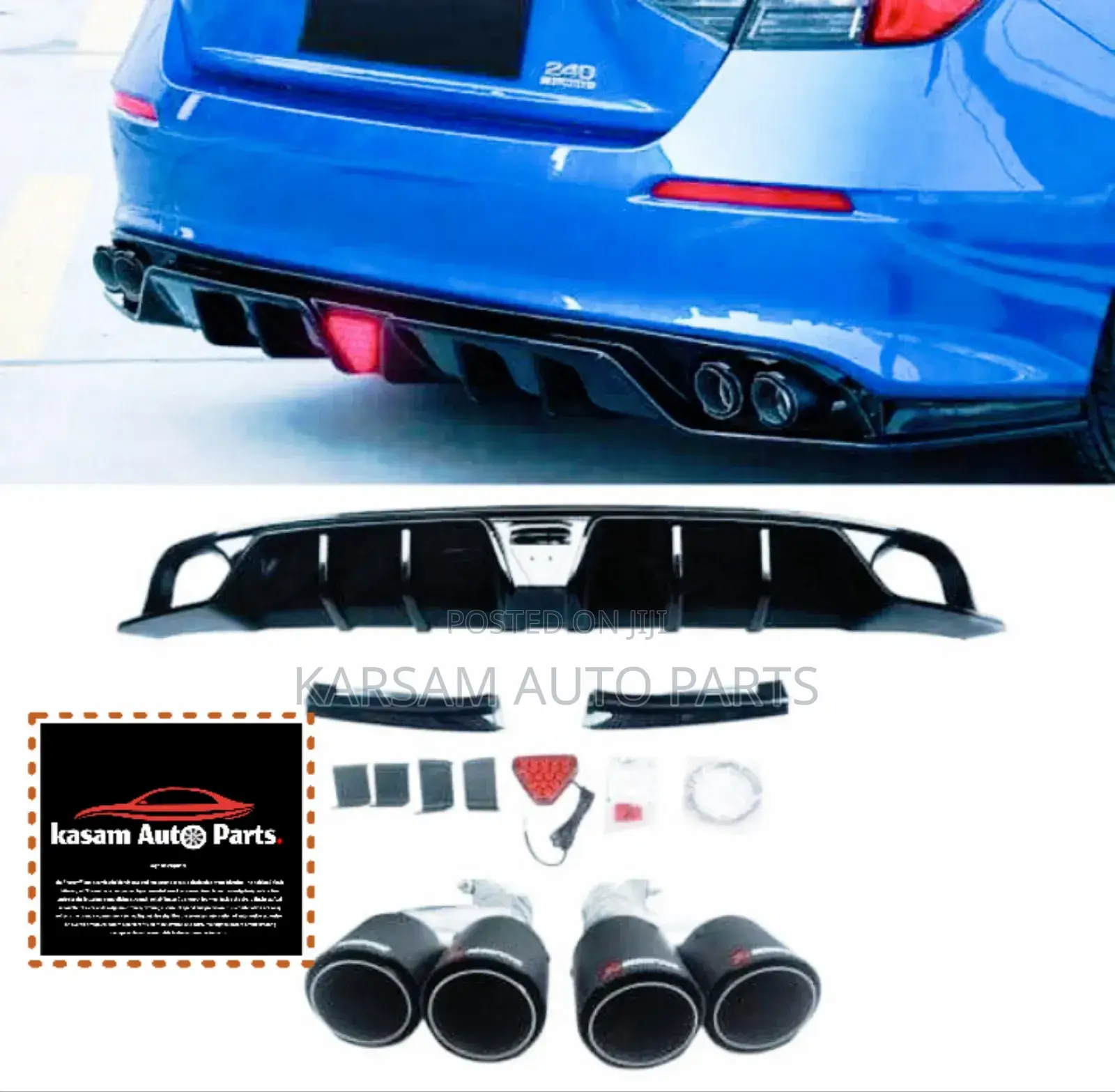 Honda Civic 2022 Diffuser With Brake Light
