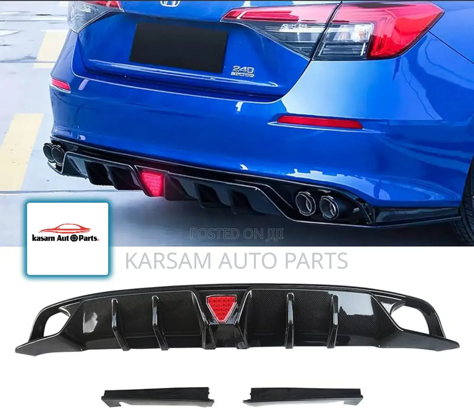 Honda Civic 2022 Diffuser With Brake Light