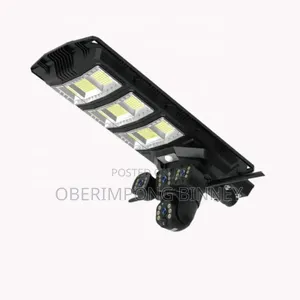 4g Solar Camera With Street Light Triple Lens Works All Sim