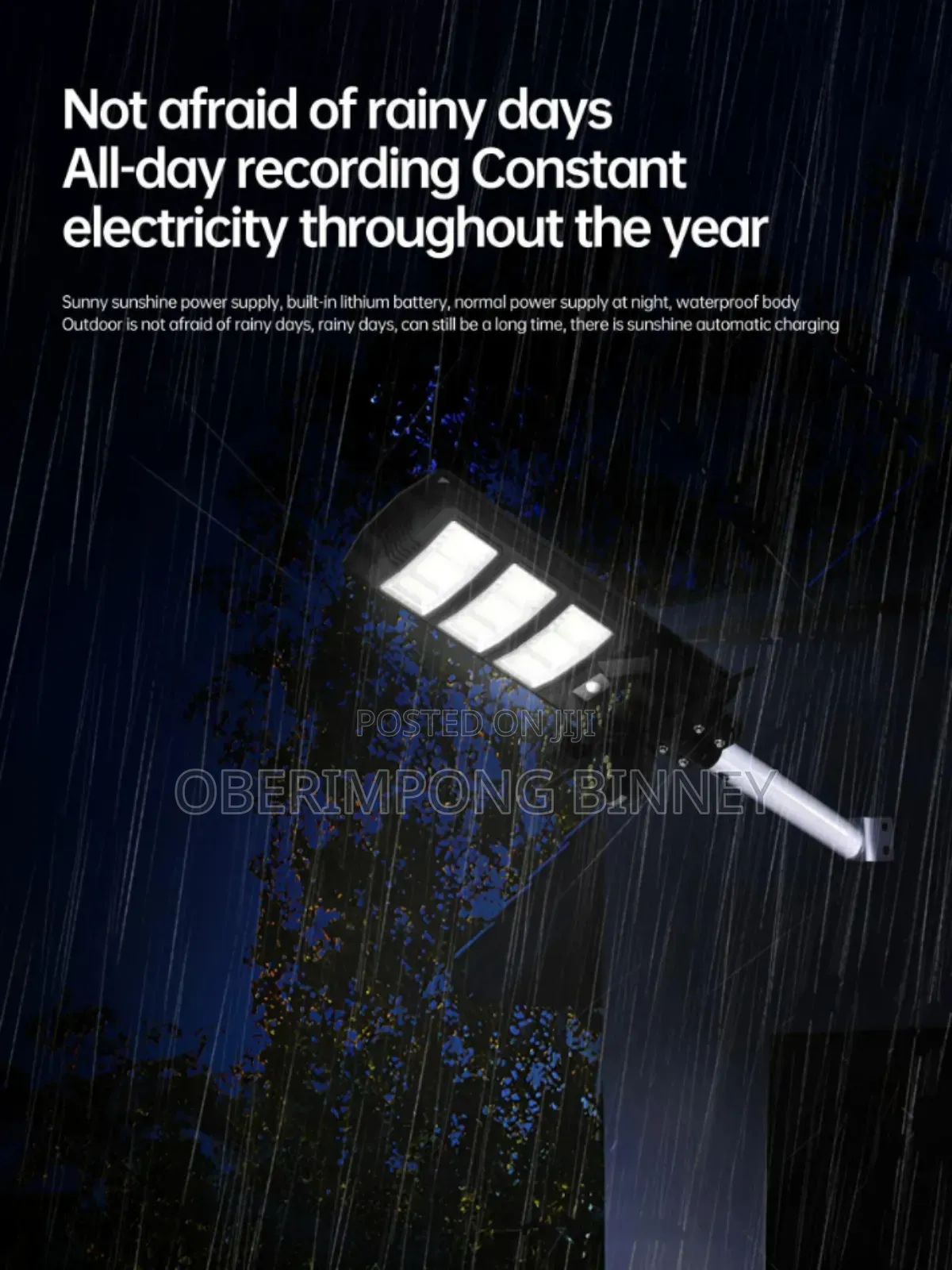 4g Solar Camera With Street Light Triple Lens Works All Sim